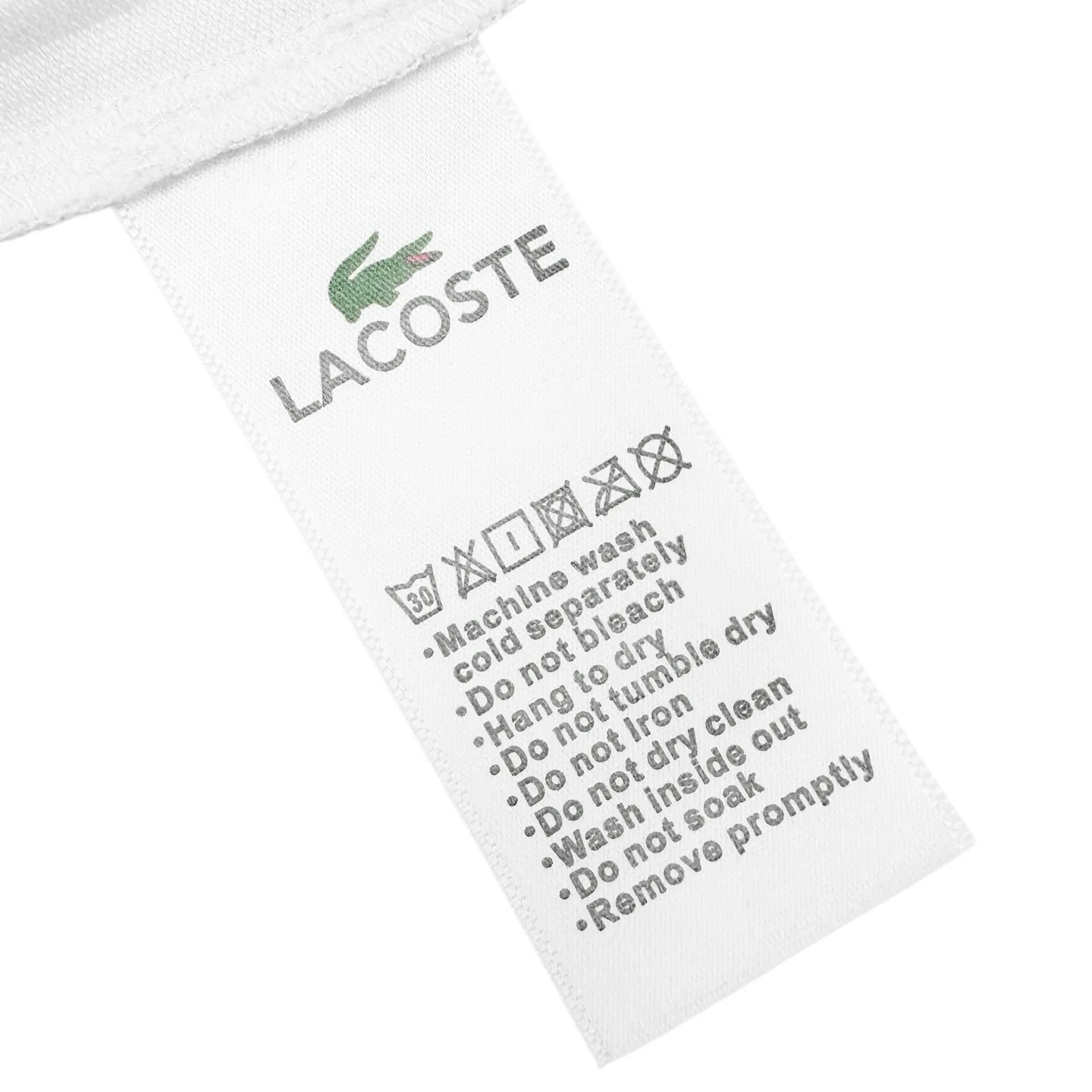 Lacoste crocodile logo Polo shirt (White). The original version was purchased for 1,090 and developed. The fabric is made of custom-made glaze bee extract cotton. It is delicate, soft and comfortable. Pure white as the base. It uses minimalist texture to interpret the symbiosis of comfort and luxury. The iconic small crocodile comes to mind. On the pure white canvas, it outlines a low-key edge with a vivid attitude. It cuts out the complex and simplifies it. Use a solid color as the base and the logo as the print. It shows the texture and brand heritage in a low-key manner. It adopts the stamping process to make independent embroidered stamps through computer embroidery, and then positions them and sews them to fix it on the clothes. It has a strong three-dimensional effect, is strong and washable, has stable quality, and the fabrics have been washed with enzymes. It has a better hand feel and texture. It is not easy to deform, shrink or fade, and maintains long-term beauty. Size:S-M-L-XL